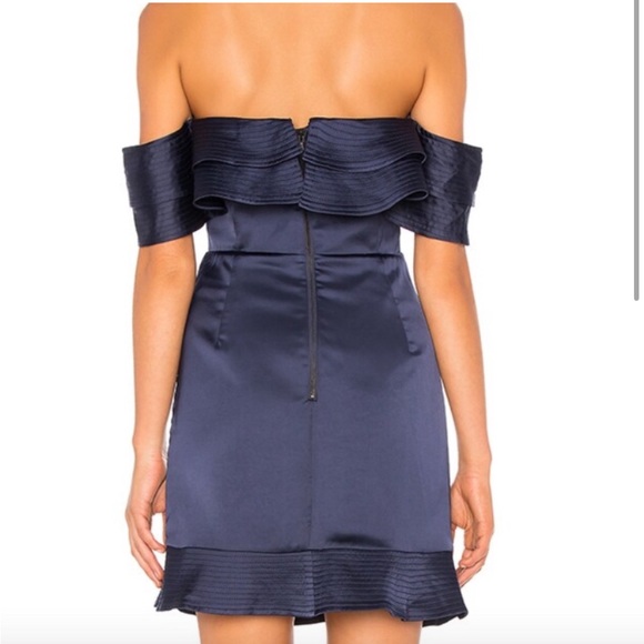 NWT Bardot Athena Frill Off the Shoulder Dress - Picture 3 of 7